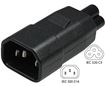Picture of IEC C14 to IEC C5 Plug Adapter