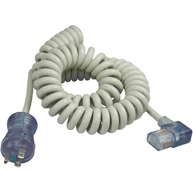 Picture of 5-15P to Right Turn C13 Hospital Grade Coiled Cord