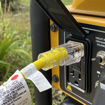 NEMA 5-15P plugged into a generator