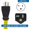 NEMA 6-20P Plug