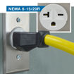 Plugs into a NEMA 6-15/20 Outlet