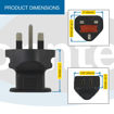 Picture of UK BS1363 to 1-15R Plug Adapter