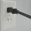 NEMA 1-15P plugged into an outlet